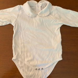KissyKissy  9 mos Peterpan collar body suit Pima cotton